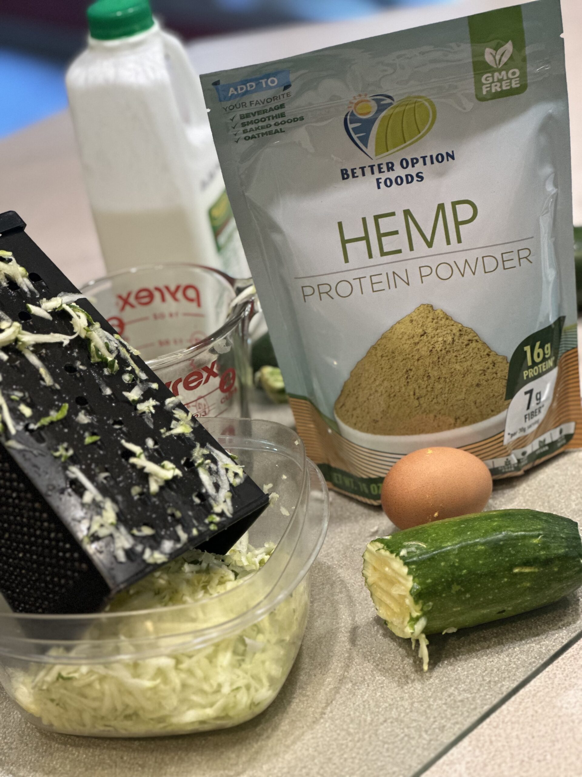 Zucchini and Hemp Seeds Zucchini and Hemp protein powder by better option foods