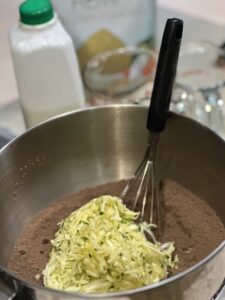 Making Chocolate Hemp Protein Zucchini Cake - Gluten Free