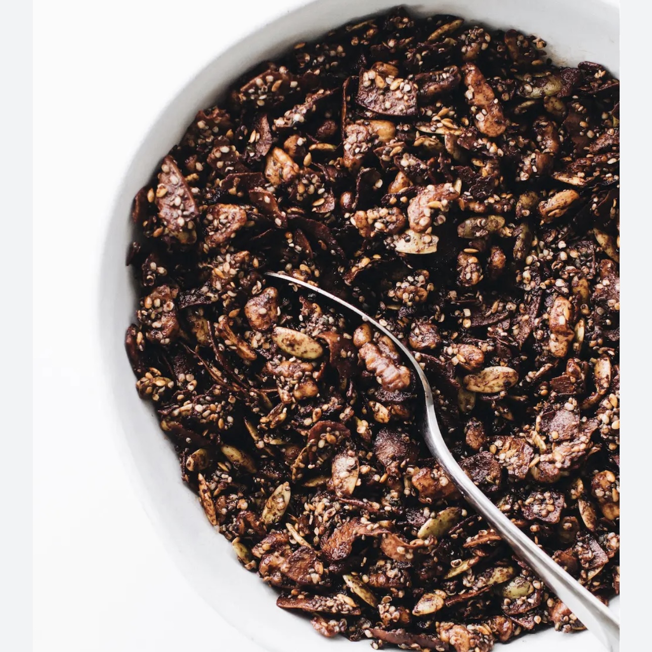 hemp seed chocolate keto granola